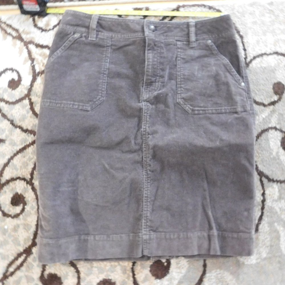 Sonoma Grey Corduroy Skirt